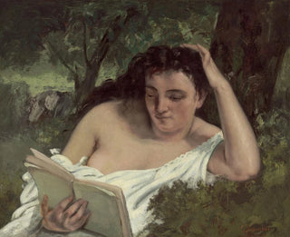 Młoda kobieta czytająca - Gustave Courbet — widok dzieła