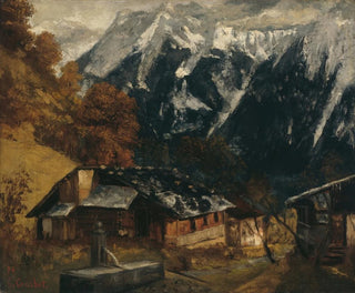 Scena alpejska - Gustave Courbet — widok dzieła
