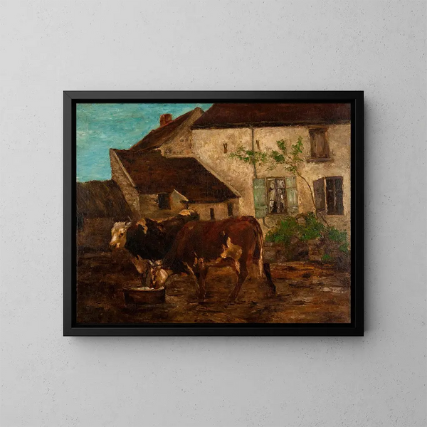U źródła wody - Gustave Courbet — oprawiony obraz na ścianie