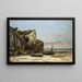 Plaża w Normandii - Gustave Courbet — oprawiony obraz na ścianie