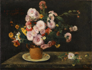Bukiet astersów - Gustave Courbet — widok dzieła