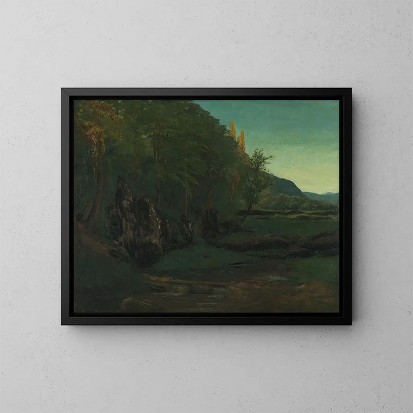 pejzaż Jura - Gustave Courbet — oprawiony obraz na ścianie