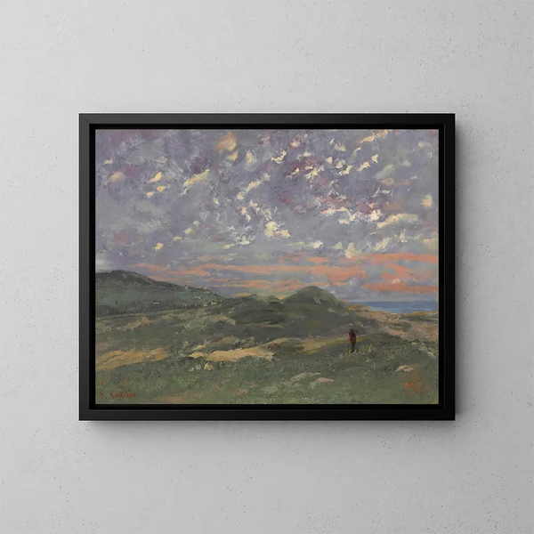 Les Dunes de Deauville - Gustave Courbet — oprawiony obraz na ścianie