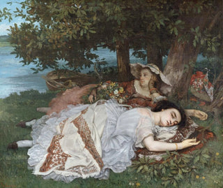 Dziewczyny nad Sekwaną - Gustave Courbet — widok dzieła