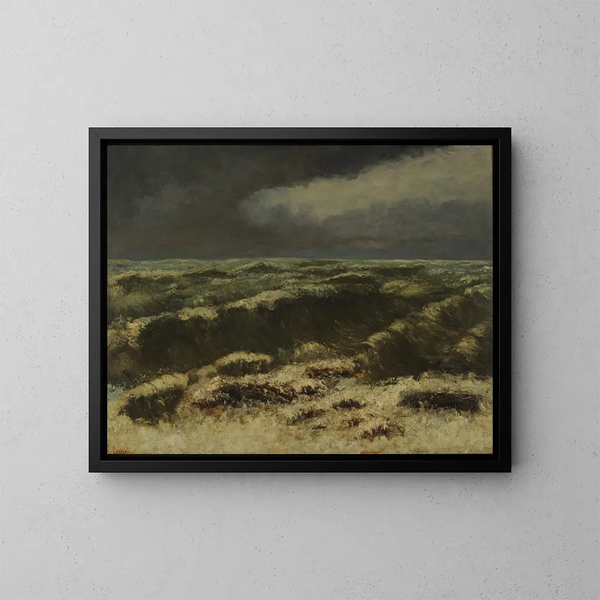 Burzowa Morska - Gustave Courbet — oprawiony obraz na ścianie