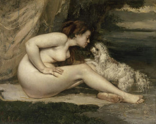 Gustave Courbet - Nude Woman With A Dog.webp