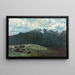 panoramiczny widok Alp Dents du Midi - Gustave Courbet — oprawiony obraz na ścianie