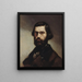 Portret Jules Valls - Gustave Courbet — oprawiony obraz na ścianie