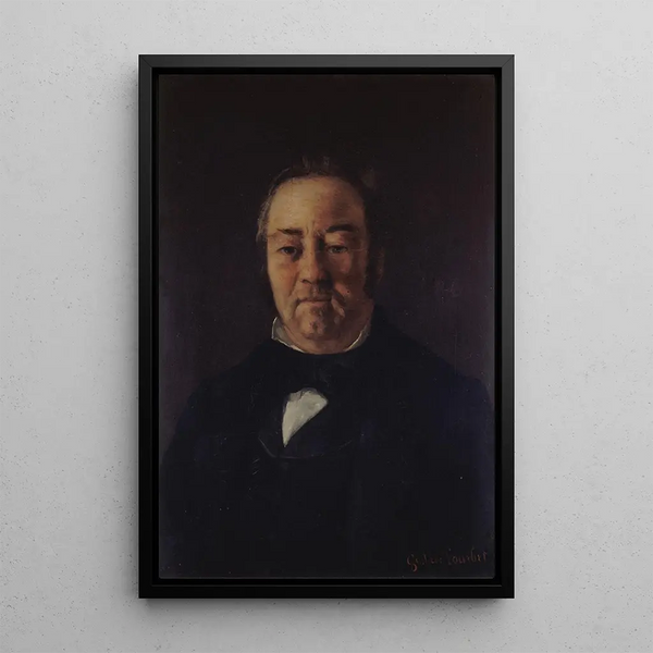 Portret pana Corbinaud - Gustave Courbet — oprawiony obraz na ścianie
