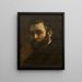 Portret mężczyzny - Gustave Courbet — oprawiony obraz na ścianie