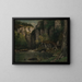 Rzeka i skały - Gustave Courbet — oprawiony obraz na ścianie