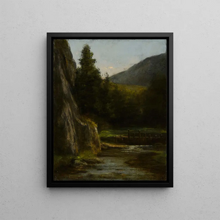 Gustave Courbet - Rochers sapins ruisseau.webp