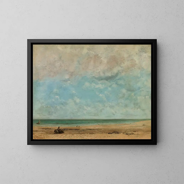 pejzaż morski - Gustave Courbet — oprawiony obraz na ścianie