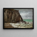 Plaża w Étretat - Gustave Courbet — oprawiony obraz na ścianie