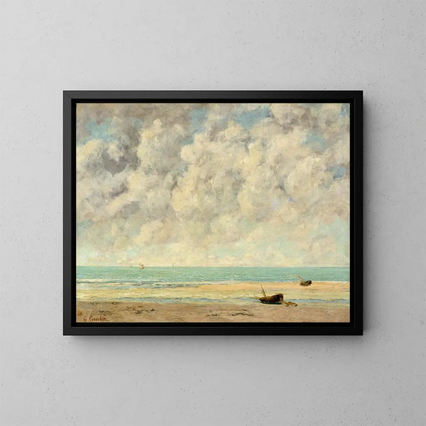 La Mer calme - Gustave Courbet — oprawiony obraz na ścianie
