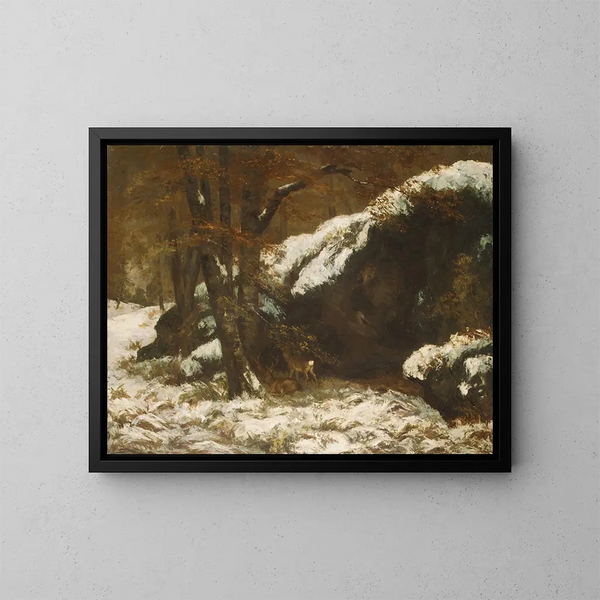 Le Cerf - Gustave Courbet — oprawiony obraz na ścianie
