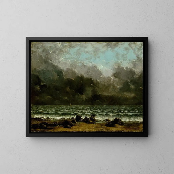 La Mer - Gustave Courbet — oprawiony obraz na ścianie
