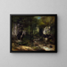 Rzeka Puits Noir, dolina Loue - Gustave Courbet — oprawiony obraz na ścianie