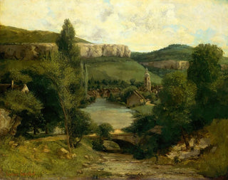 Widok z Ornans - Gustave Courbet — widok dzieła