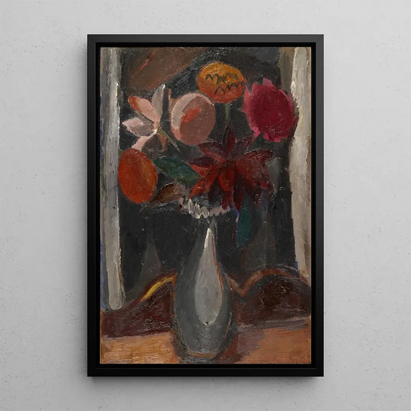 Ciemny bukiet kwiatów - Gustave De Smet — oprawiony obraz na ścianie