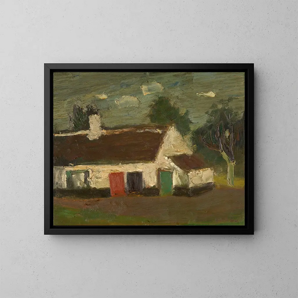 Ferme - Gustave De Smet — oprawiony obraz na ścianie