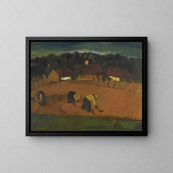 Żniwa - Gustave De Smet — oprawiony obraz na ścianie