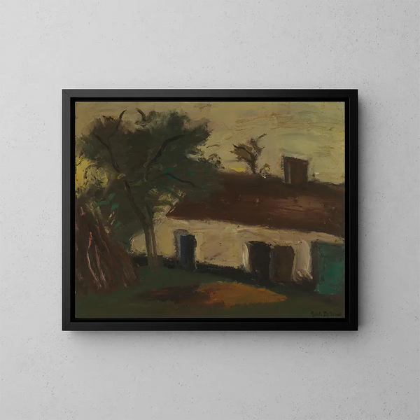 Stodoła - Gustave De Smet — oprawiony obraz na ścianie