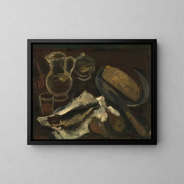 Martwa natura - Gustave De Smet — oprawiony obraz na ścianie