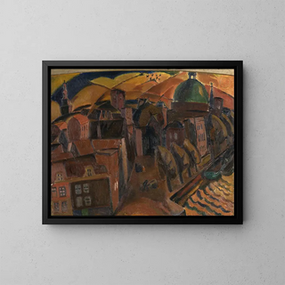 Gustave De Smet - The Green Dome Church in Amsterdam.webp