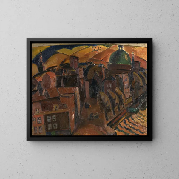 Kościół Dôme Vert w Amsterdamie - Gustave De Smet — oprawiony obraz na ścianie