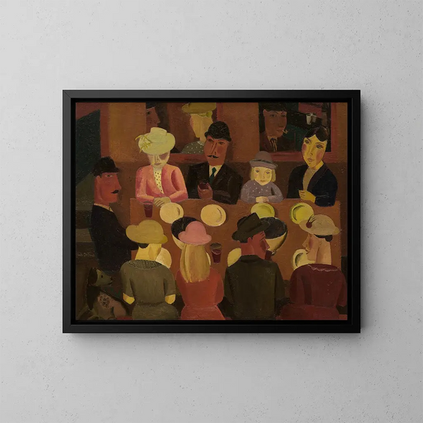 Les Mangeurs de moules - Gustave De Smet — oprawiony obraz na ścianie