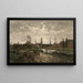 panoramiczny Gand - Gustave Den Duyts — oprawiony obraz na ścianie