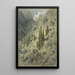 Dolina alpejska z drzewami i skałami - Gustave Doré — oprawiony obraz na ścianie