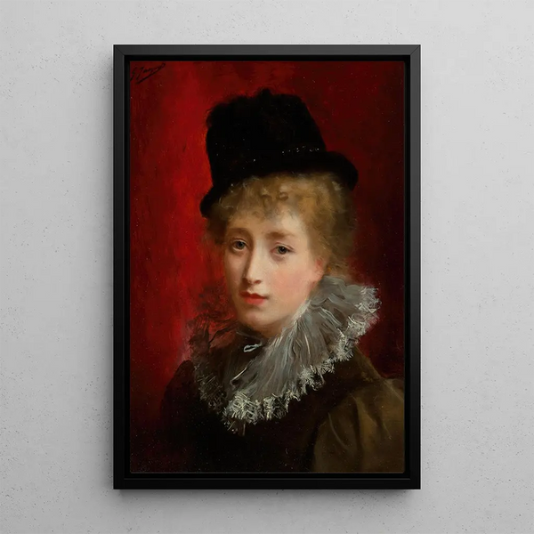 Uroda w modzie - Gustave Jean Jacquet — oprawiony obraz na ścianie