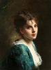 Portret młodej piękności - Gustave Jean Jacquet — widok dzieła