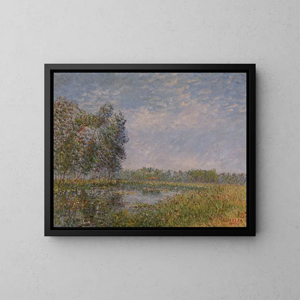 Bords de l'Eure, Normandie - Gustave Loiseau — oprawiony obraz na ścianie