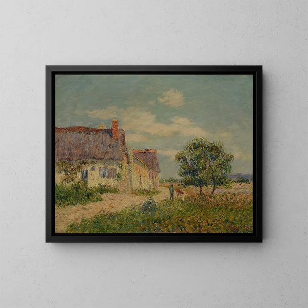 Chaumière au Vandreuil - Gustave Loiseau — oprawiony obraz na ścianie