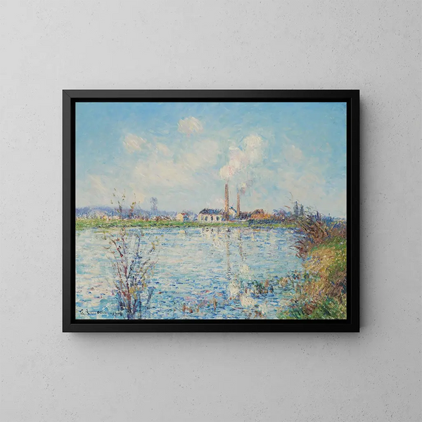 Fabrique des bords de l'Oise - Gustave Loiseau — oprawiony obraz na ścianie