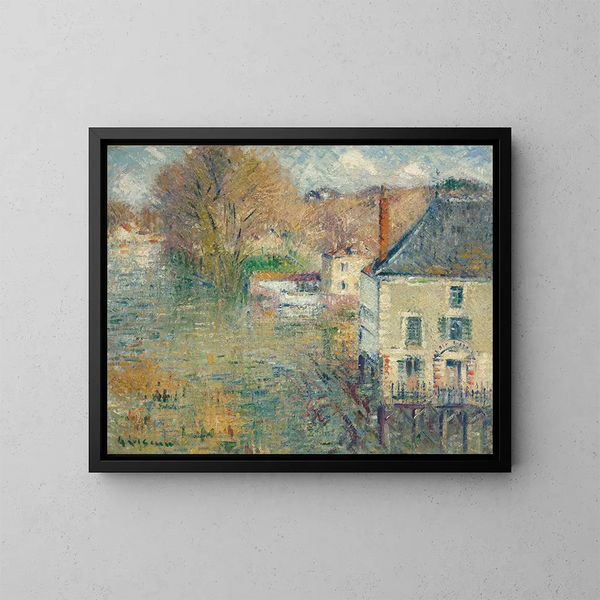 Powódź w Giverny - Gustave Loiseau — oprawiony obraz na ścianie