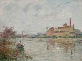 L'Usine au bord de la rivière - Gustave Loiseau — widok dzieła