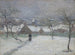 La Neige à Mortain, Manche - Gustave Loiseau — widok dzieła