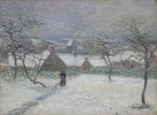 Gustave Loiseau - La Neige  Mortain Manche.webp