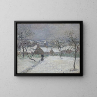 Gustave Loiseau - La Neige  Mortain Manche.webp