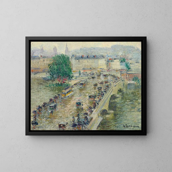 Most Corneille w Rouen - Gustave Loiseau — oprawiony obraz na ścianie