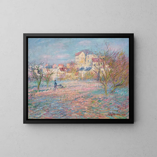 Le potager en hiver - Gustave Loiseau — oprawiony obraz na ścianie