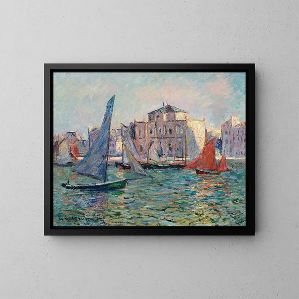 Les Martigues - Gustave Loiseau — oprawiony obraz na ścianie