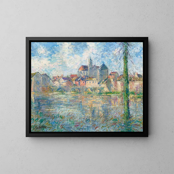 Moret-sur-Loing - Gustave Loiseau — oprawiony obraz na ścianie