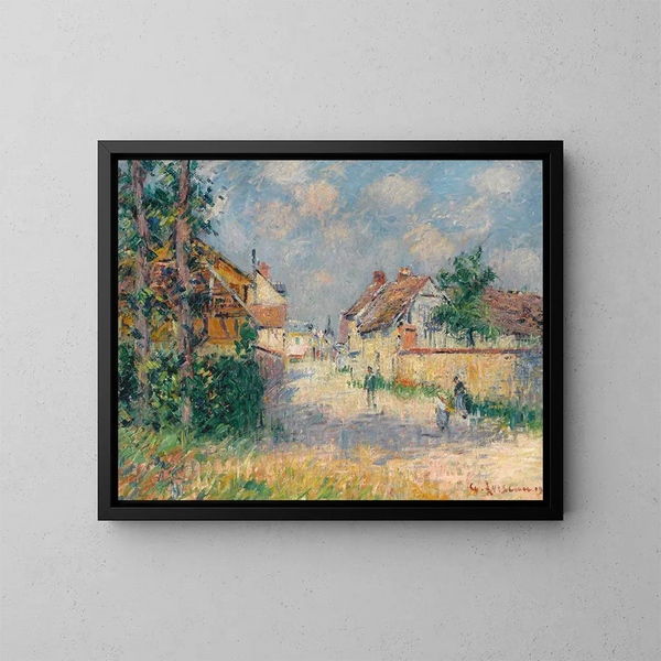 Rue Saint-Cyr-du-Vaudreuil - Gustave Loiseau — oprawiony obraz na ścianie