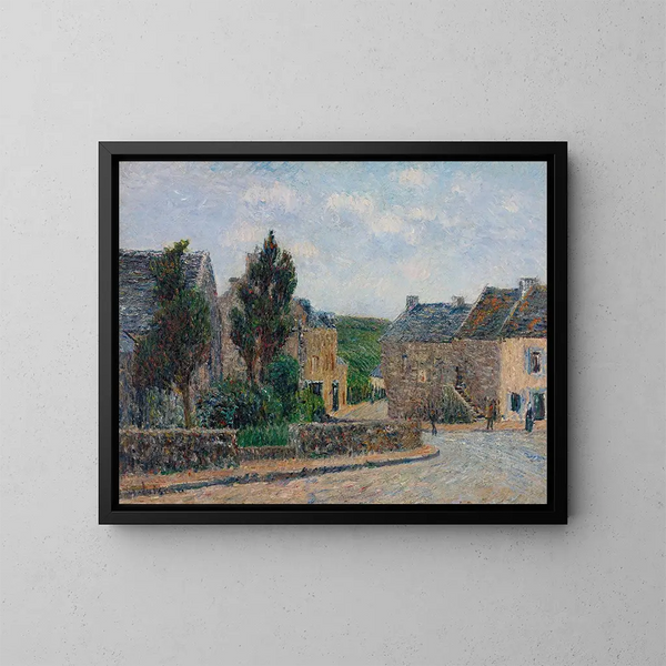 Rue Saint-Lunaire - Gustave Loiseau — oprawiony obraz na ścianie