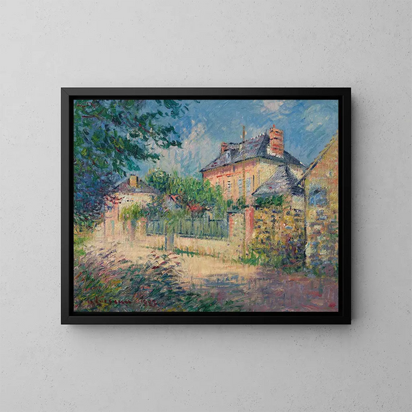 Rue de village - Gustave Loiseau — oprawiony obraz na ścianie